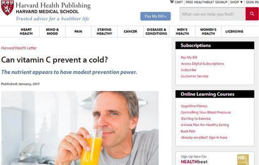 维生素C能预防感冒吗？哈佛大学最新研究这样说！